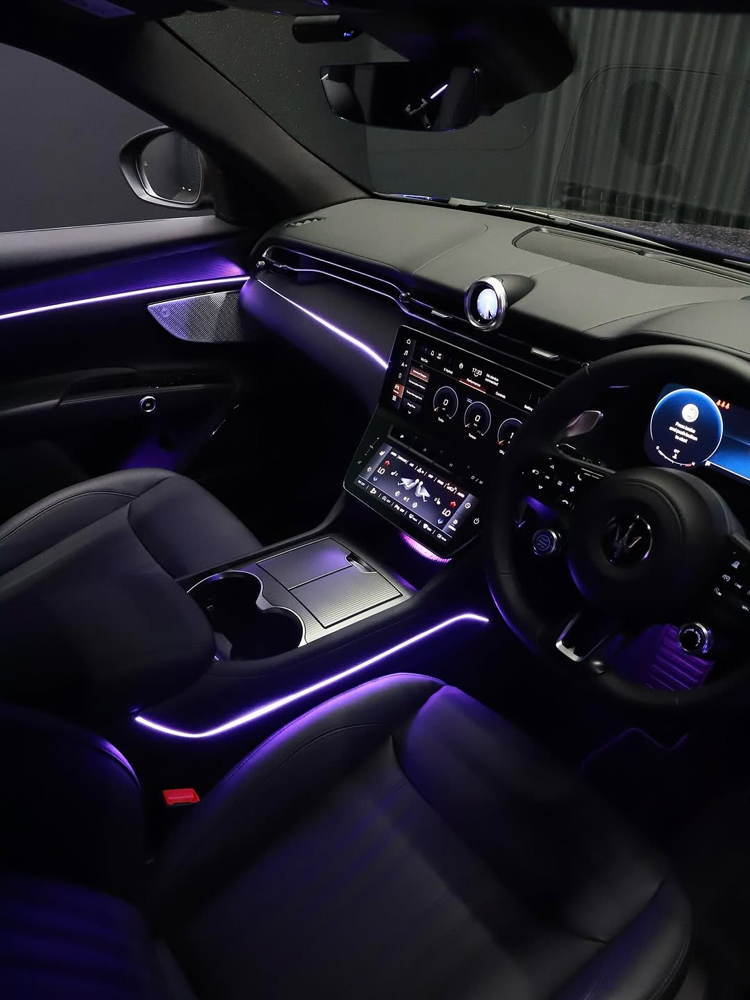 Purple ambient lighting