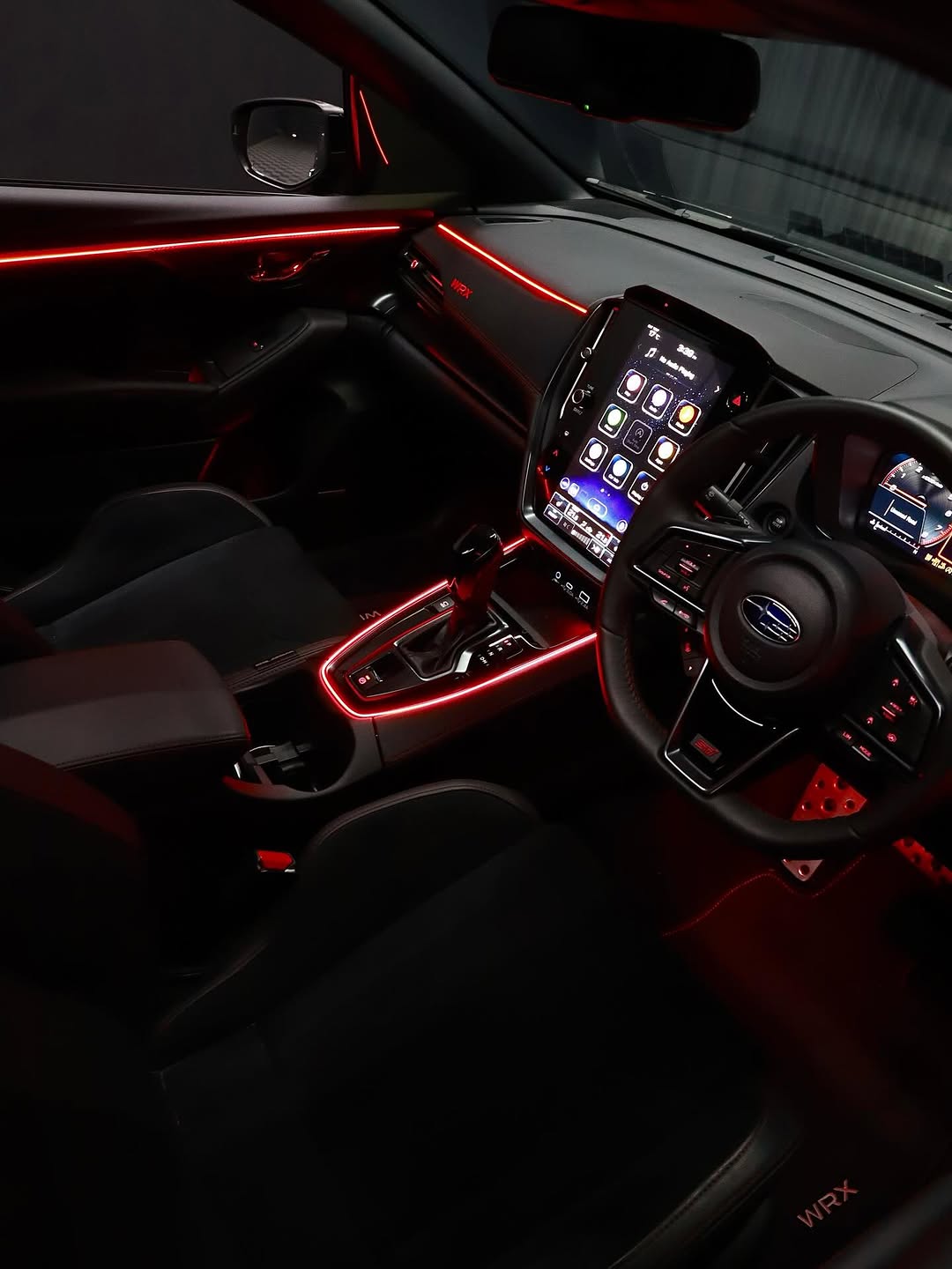 Red ambient lighting